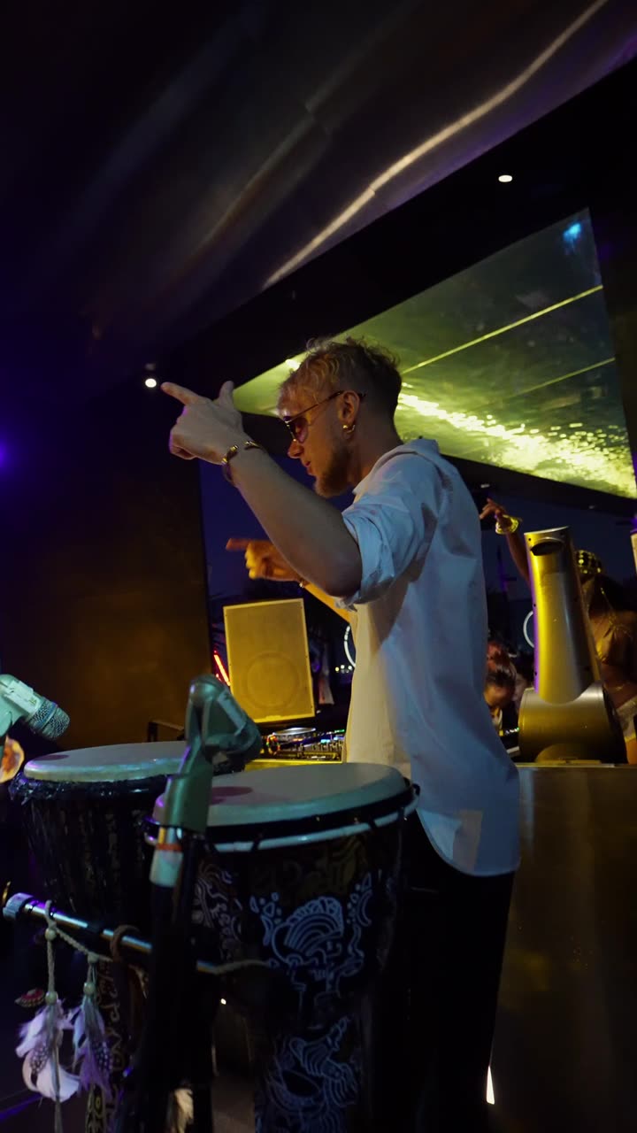 Live percussion set at ZION Sky Lounge, Ho Chi Minh City