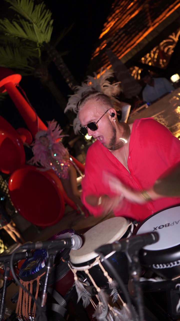Live percussion set, earlier show